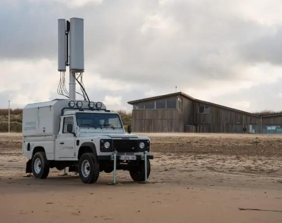 Citymesh test robuuste 5G-jeep aan Belgische kust