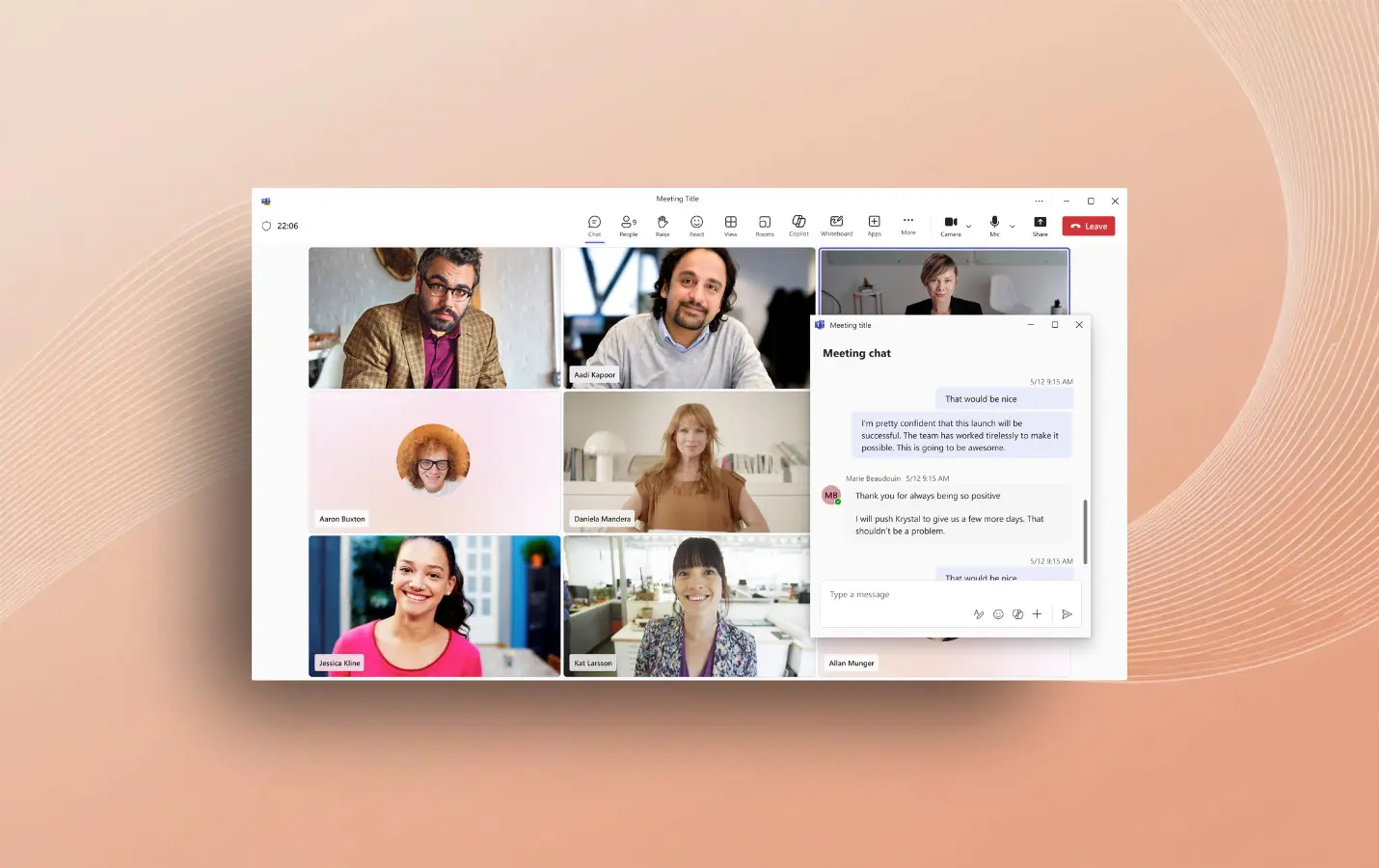 Microsoft voegt pop-out-vensters Chat, Notes en Copilot toe aan Teamsvergadering