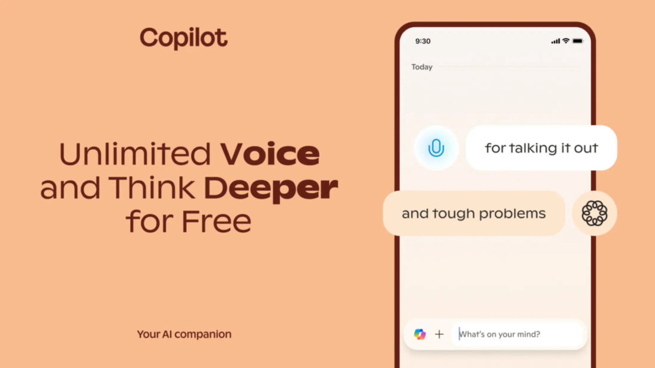 copilot voice & think deeper