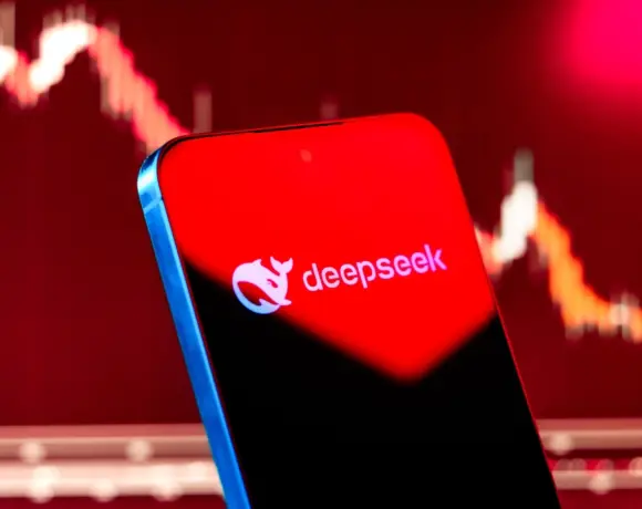 deepseek logo rood