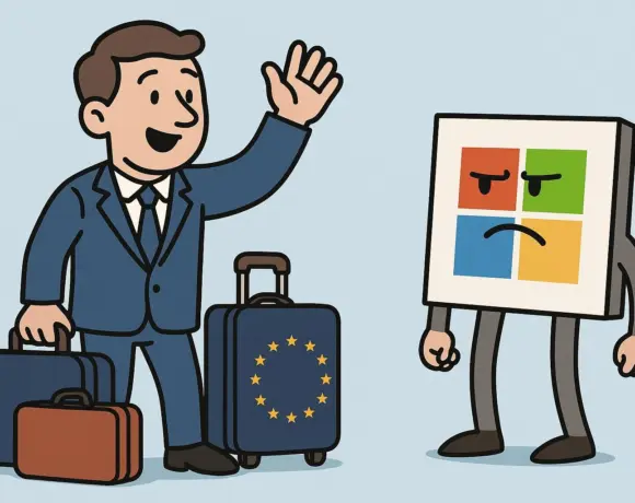eu overweegt vertrek uit microsoft