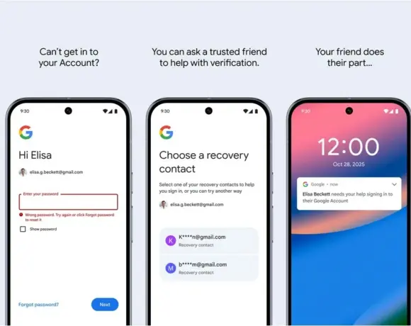 Google account - recovery contact
