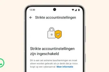 Strikte accountinstellingen WhatsApp