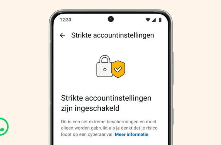 Strikte accountinstellingen WhatsApp