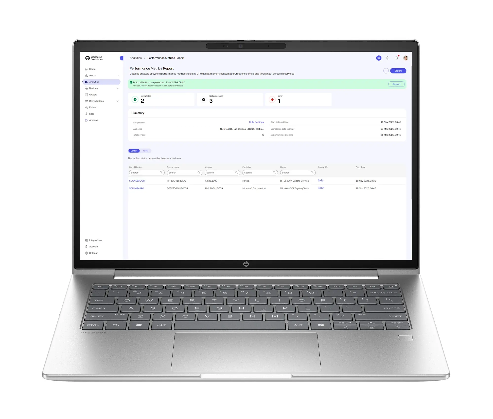 WXP HP Imagine 2026 – Custom Data Collector